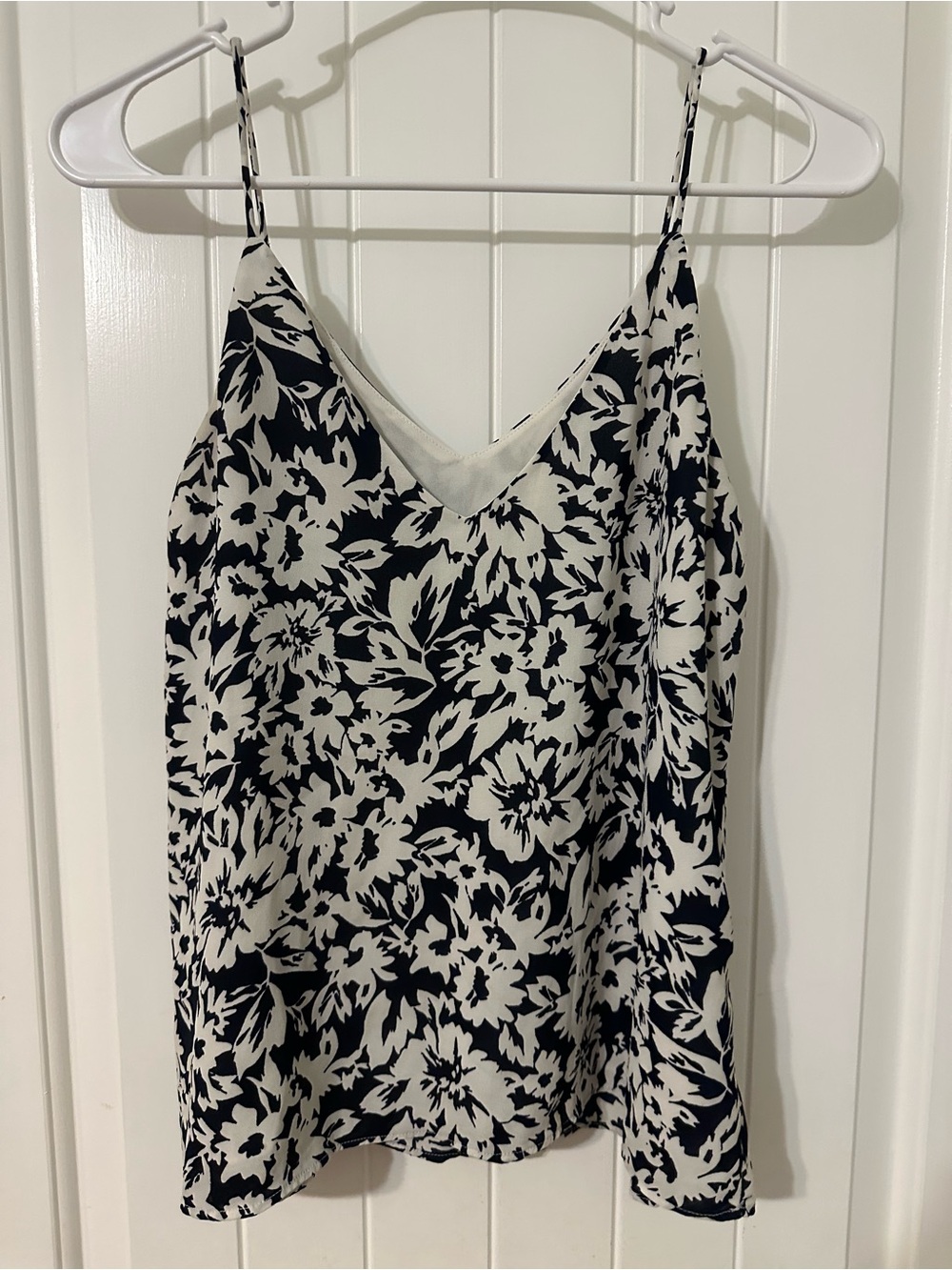 H&M Black and White Floral Spaghetti Strap Cami - Picture 2 of 2